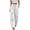 White, variant on Pants for Women Wide Leg Sweatpants Solid Color Loose Elastic Waist Drawstring Bow Tied Strap Sweatpants Fall Sweatpants with Pockets Casual Lounge Travel Pants