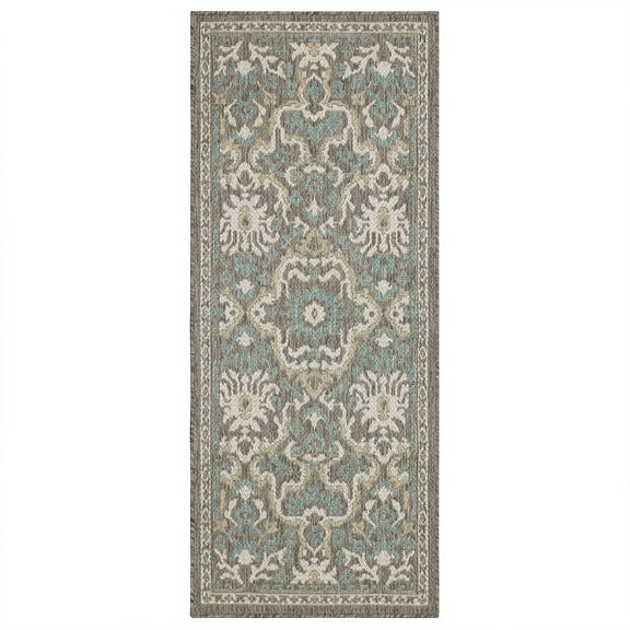Mohawk Home Ravello Outdoor Area Rug, Light Grey, 2' 6" x 6'