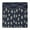 Dark Blue Daisy, variant on Dark Blue Daisy Flower Pattern Square Fitted Tablecloth with Elastic Edge,Square Table Cover,Washable Elastic Table Cover for Home Kitchen Party Decor 34"x34"