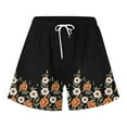 thumbnail image 4 of YYDGH Womens Elastic Waist Casual Drawstring Shorts Summer Beach Shorts Comfy Short Pants with Pockets Black XXL, 4 of 5