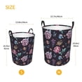 thumbnail image 2 of Lsque Roses Flowers pattern Laundry Hamper Basket, Tall Woven Rope Hamper Basket for Clothes, Lightweight Storage Basket, Collapsible Waterproof-Small, 2 of 8