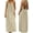 Beige, variant on Women Backless Cami Dress, Summer Casual Sleeveless House Lounge Dresses, Spaghetti Strap Flowy Long Beach Sundress