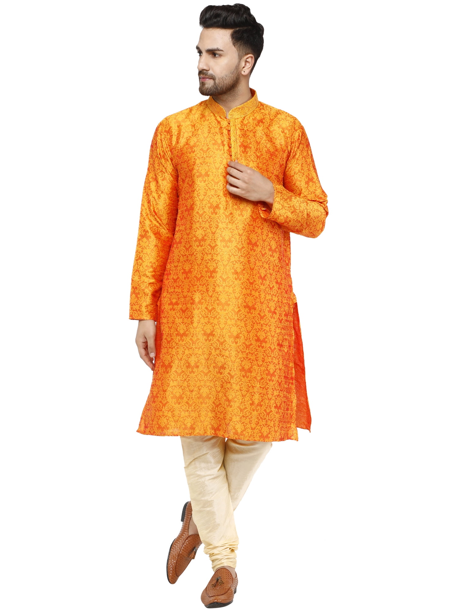 SKAVIJ Kurta Pyjama Set for Men Wedding Party Wear Ethnic Diwali Dress 