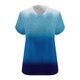 thumbnail image 5 of Puntoco Liquidación de blusas cortas para mujer Camisa básica estampada de manga corta con cuello en V y talla grande para mujer, 5 of 5