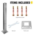 Glass Railing Post Silver Celsyestra Heavy-Duty Glass Railing,304 Stainless Steel Glass Railing ...