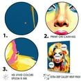 thumbnail image 3 of Designart "Golden Portrait Of Gaga In Yellow" Pop Art Floater Framed Canvas Art Print, 3 of 5