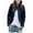 A-Navy168, variant on Women Coats Autumn Spring Solid Color Long Sleeve Buttons Down Jackets Elegant Ladies Formal Coats