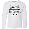 thumbnail image 3 of Inktastic Junior Bridesmaid Wedding Bridal Party Long Sleeve Youth T-Shirt, 3 of 5