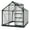 Grey, variant on Outsunny 6.2' x 6.3' x 6.6' Clear Polycarbonate Greenhouse Large Walk-In Green House Garden Plants Grow Galvanized Base Aluminium Frame w/ Slide Door