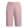 thumbnail image 2 of Bosfbaoi Plus Size Bermuda Shorts for Women Summer Outdoor Hiking Shorts Elastic Waist Casual Loose Womens Shorts with Pockets, 2 of 8
