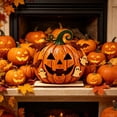 thumbnail image 4 of CSEONE Halloween Decoration Indoor, 2D Halloween Pumpkin Ghost Table Decor, Wooden Standee Mantel Shelf Decoration, Flat Halloween Decor for Festive Party Display, D, 4 of 7
