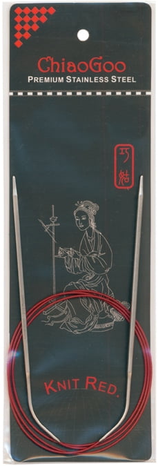 Red Circular Knitting Needles 40'-Size 6/4mm