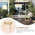 thumbnail image 3 of OULII Iron Flower Tea Table for Gardening Enthusiasts in Golden Finish 1Pcs, 3 of 8