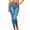Blue, variant on Guieoi High Rise Skinny Jeans for Women Pull On Jeans for Women Stretch Women Hight Elastic Waisted Hole Denim Jeans Stretch Slim Pants Length Jeans