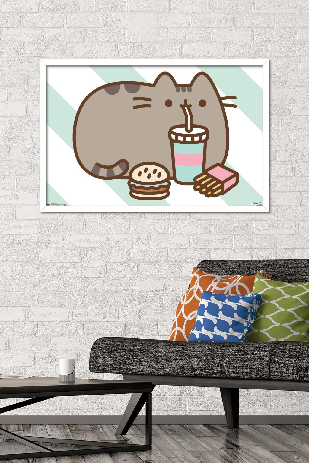 Pusheen - Food Wall Poster, 22.375" x 34", Framed