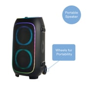 onn XL Wireless Party Speaker with Multicolor LED Lighting