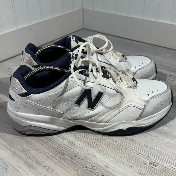 New Balance Mens 624 MX624WN2 White Casual Shoes Sneakers Size 12 2E Wide