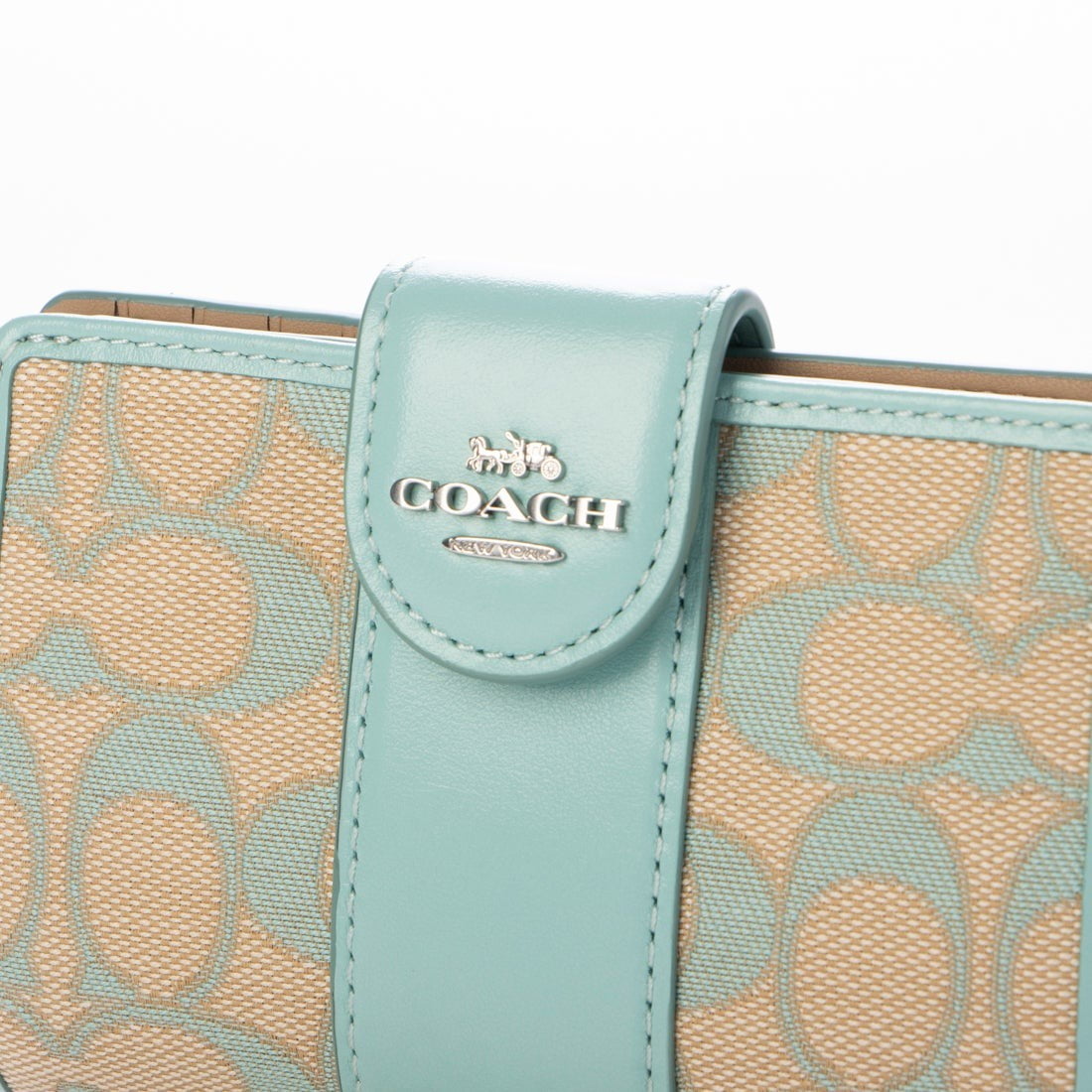 Seafoam coach wallet sale