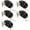 Matte Black, variant on Door Knobs Interior Brushed Nickel, Interior Door Knobs Bedroom, Privacy Door Knob, Nickel Finish Door Knob Interior, Silver DoorKnobs Bulk(6 Pack, Brushed Nickel)