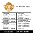 thumbnail image 2 of Capuchin Monkey Head Wood Mini Charms Shapes DIY Craft Jewelry - No Hole - 30mm (6pcs), 2 of 7