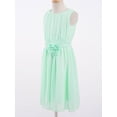 thumbnail image 6 of iiniim Big Girls Party Chiffon Sleeveless Ball Gown Flower Wedding Junior Bridesmaid Dress 4-14, 6 of 7