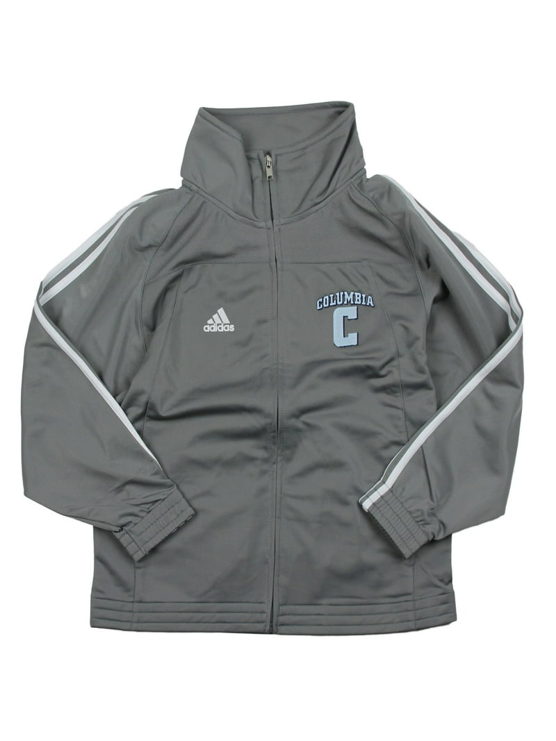 Fiordo Emulación oyente Adidas NCAA College Youth Boy's Columbia University 3 Stripe Track Jacket,  Grey - Walmart.com
