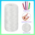 thumbnail image 4 of Uxcell Cordon en Nylon 2.5mm x 218Yards Corde Tressée Cordon de Perles, Blanc, 4 of 7