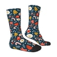 thumbnail image 2 of Goofa Holiday Christmas Cookies Printed Men's Crew Socks, Soft Durable Breathable Moisture-Wicking with Odor Control Cotton socks, 2 of 9
