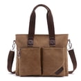 thumbnail image 5 of Maletín de lona para ordenador portátil para hombre, sencillo bolso de mensajero informal de negocios para hombre, 5 of 5