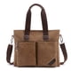 thumbnail image 5 of Maletín de lona para ordenador portátil para hombre, sencillo bolso de mensajero informal de negocios para hombre, 5 of 5