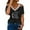 Black, variant on LUOGENLI Female T-shirts for Womens Women's Summer V Neck off The Shoulder Print Short Sleeve T Shirt Top Blouse Womens T-shirts Graphic Tees xxl Tall Summer Clothes Black XXXL