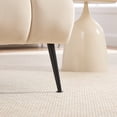 thumbnail image 6 of Armless Accent Chair, Upholstered Chair, Velvet Accent Chair with Black Metal Legs, Beige for Living Room, Bedroom, Office, 6 of 11