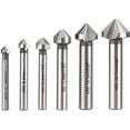 thumbnail image 1 of 6 piezas de brocas avellanadoras para avellanar, brocas avellanadoras para metal, acero de alta velocidad HSS, 6,3/8,3/10,4/12,4/16,5/20,5 mm, 1 of 5