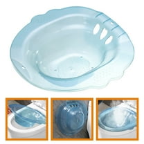 LOLIPPYY 1Pack Sitz Bath Commode Sky-blue Ergonomic Design for Treatment