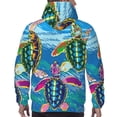 thumbnail image 5 of Bingfone Little Sea Turtles Men'S Drawstring Hoodie Long Sleeve Pocket Sweatshirts-4x-Large, 5 of 9