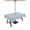 SkyBlue Beige, variant on Outdoor Tablecloth with Umbrella Hole, Pink Striped Spillproof Waterproof Outdoor Table Cover, Modern Simple Farmhouse Beige Vintage Patio Tablecloths for Party Picnic Camping, Rectangle 60"x120"