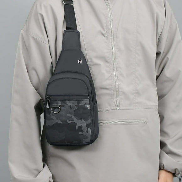 Hot6sl Men's Chest Rucksacks Shoulder Crossbody Rucksacks Canvas Chest Rucksacks Leisure Hundred Sports Travel Chest Rucksacks Shoulder Crossbody Rucksacks