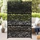 thumbnail image 1 of 72x47 pulgada freestanding metal privacy screen con stand - suitable para outdoor/indoor patio, lawn, garden, deck, y balcony, 1 of 7