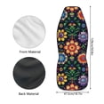 thumbnail image 6 of Uourmeti Front Car Seat Cover Wear Resistant Seat Covers for Cars Polyester Stretchy, Suitable for Trucks Vehicle, Vibrant Floral Garden, 6 of 6