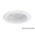 thumbnail image 5 of Nicor Lighting 15512WH 5 in. Baffle Light Fixture Round Downlight Trim - White, 5 of 7
