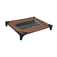 thumbnail image 2 of Cama elevada para perros con patas antideslizantes y transpirable para gatos y mascotas pequeñas y medianas. Marrón, 2 of 9