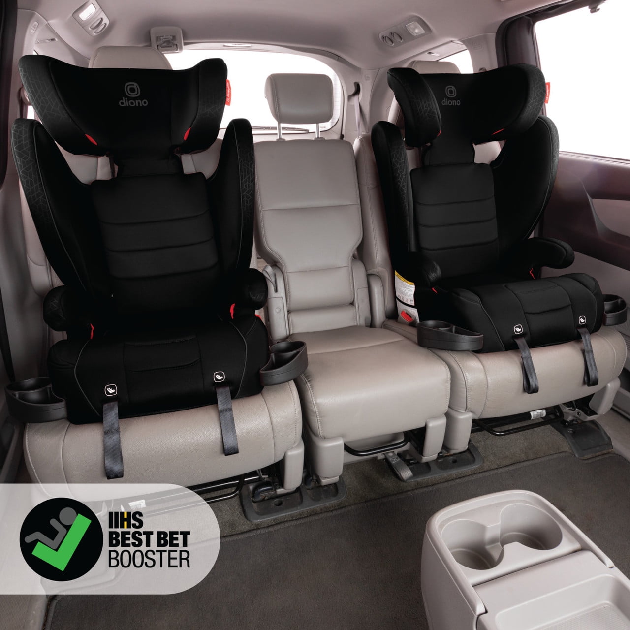 Diono Monterey 2XT Latch 2-in-1 Expandable Booster Car Seat, Black