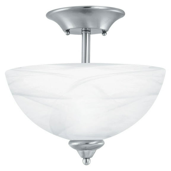 Elk Home 11.7-Inch Wide Tahoe Flush Mount, Traditional, Brushed Nickel