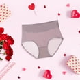thumbnail image 3 of Gibobby Pantaletas para mujer Calzoncillos Bragas sexy Ropa interior Bragas de talla grande Bikini Sólido Calzoncillos para mujer(Morado,XL), 3 of 4
