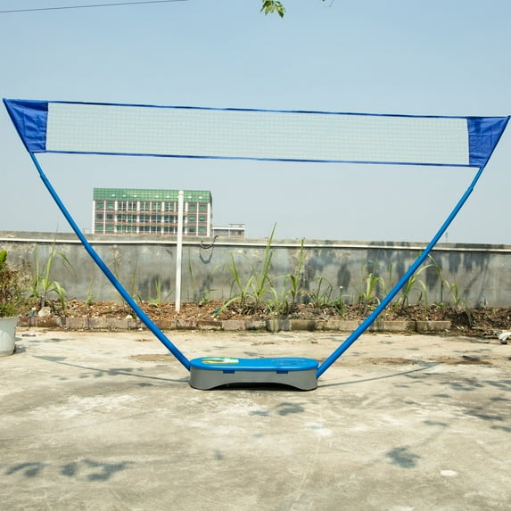 SAYFUT Badminton Set, Portable Volleyball Kit Recreation Game Equipment with Freestanding Base and Carry Bag, for Youth Adult, for Beach, Garden, Park or Backyard