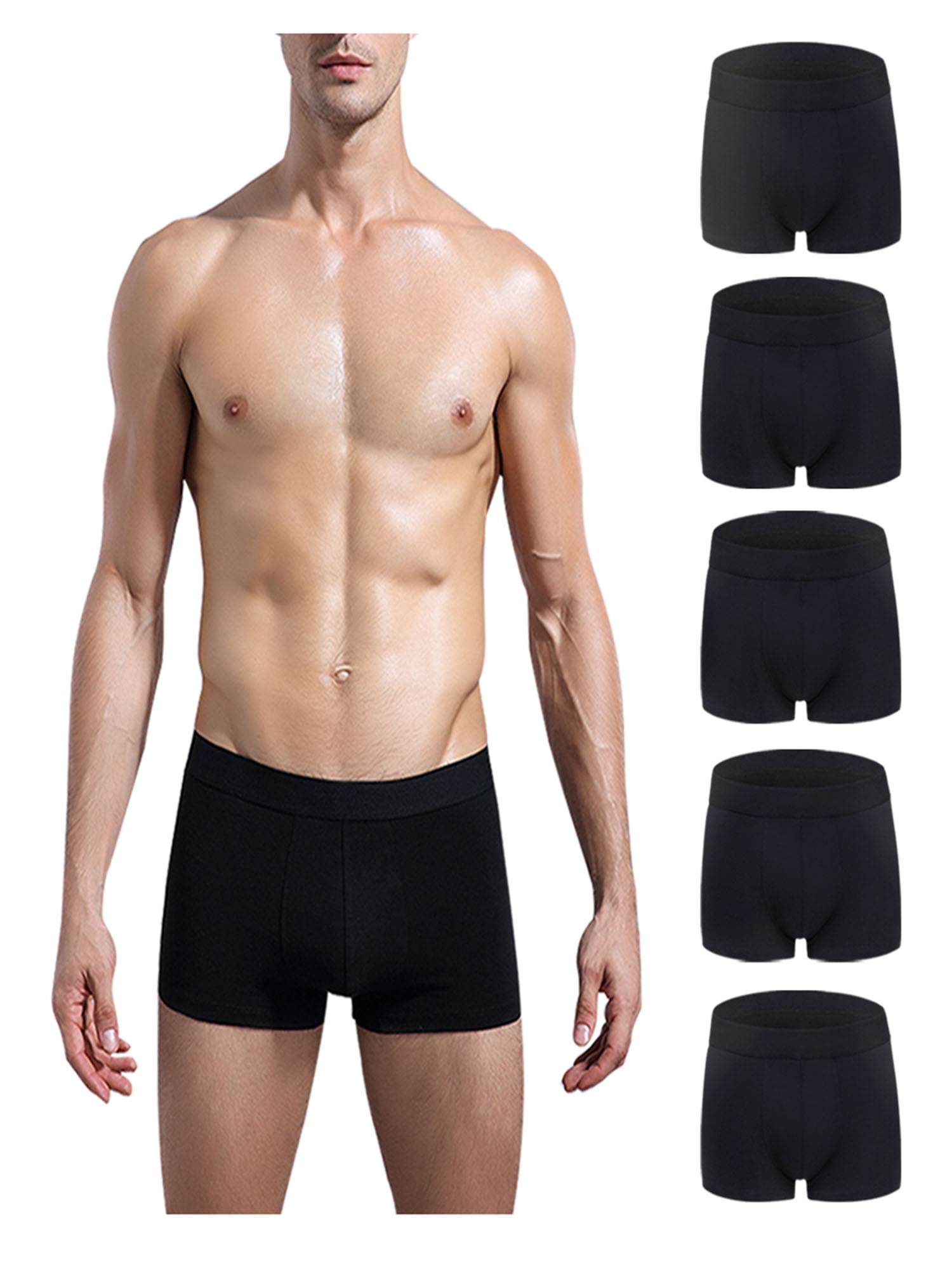 Csndyce Mens Boxer Briefs Underwear Comfortable Cotton Breathable
