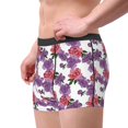 thumbnail image 2 of Balery Peonies Calzoncillos bóxer para hombre, ropa interior de algodón suave y transpirable con cinturilla de nailon-Medium, 2 of 5