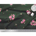 thumbnail image 3 of Soimoi Poly Georgette Fabric Leaves & Rose Flower Printed Fabric 1 Yard 52 Inch Wide, 3 of 3