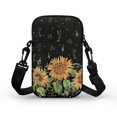 thumbnail image 2 of HELLHERO Sunflower Pattern Women Messenger Bag Polyester with Shoulder Strap Small Crossbody Purse for Casual Travel, 2 of 7