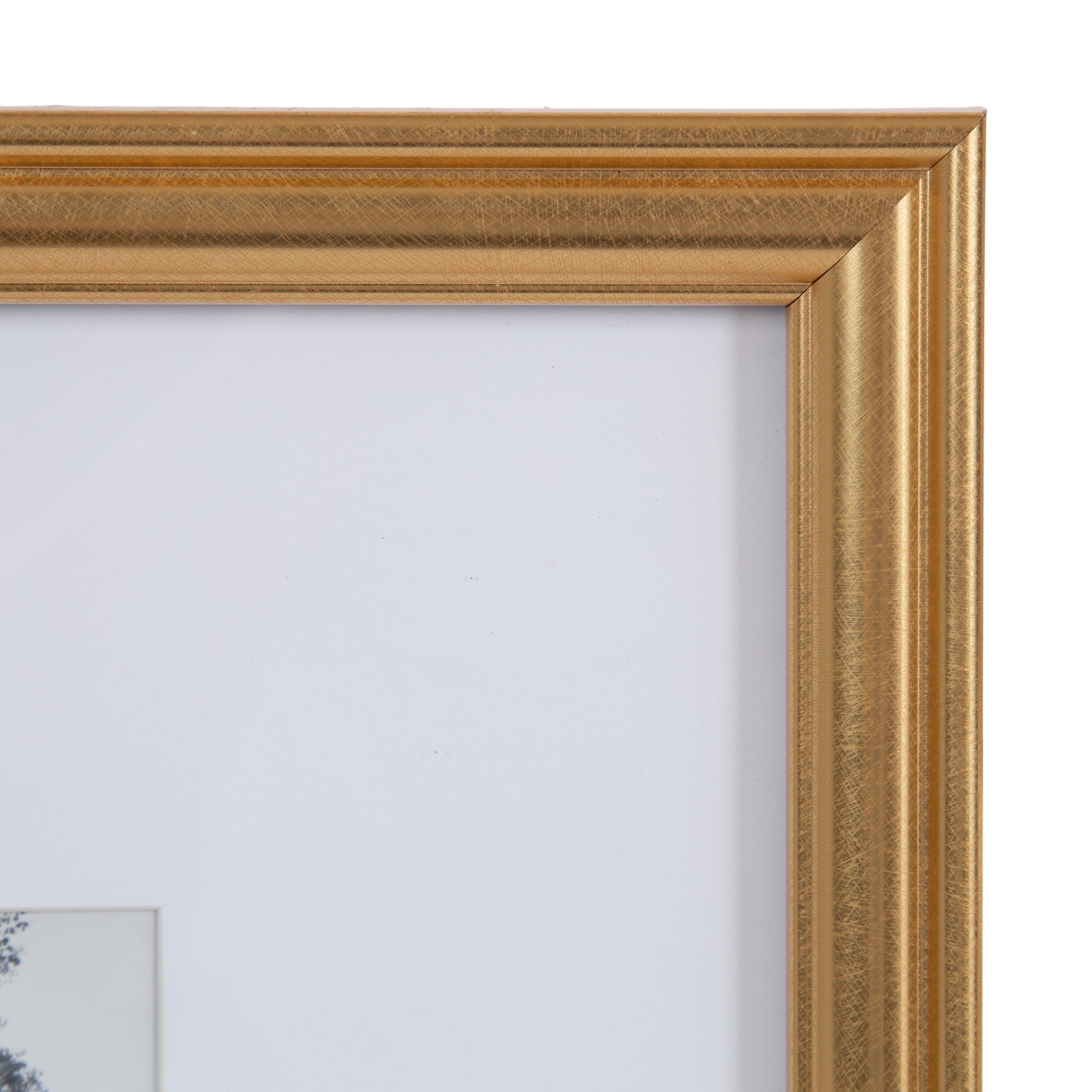 Breylynn 6x8 matted to 4x4 Gold Tabletop Picture Frame, BREY 6X8/4X4 GLD